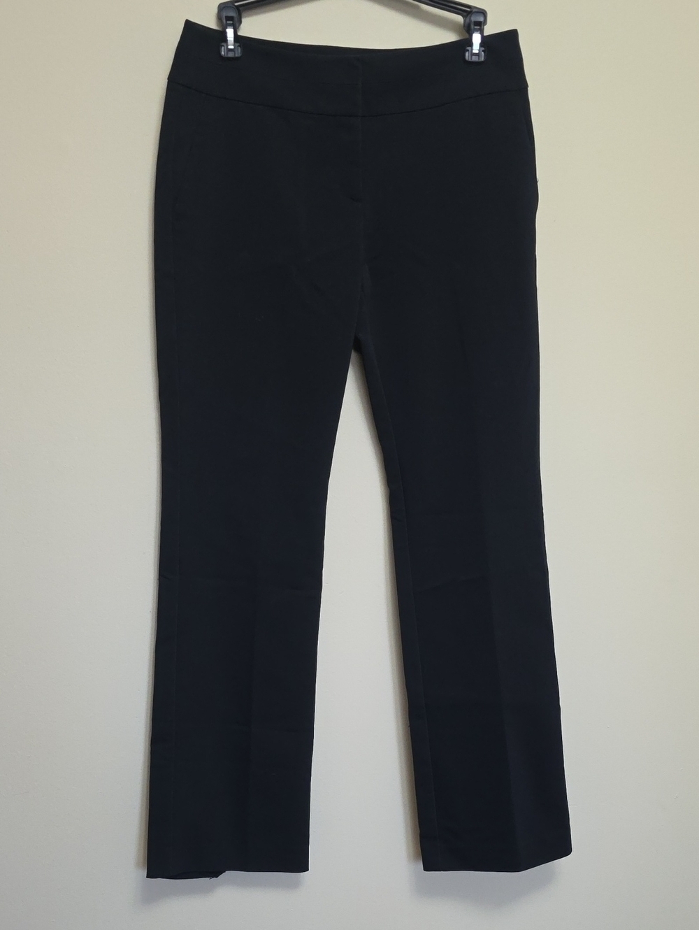 Ann Taylor Black Straight Leg Stretch Pants